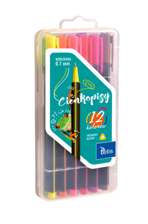 CIENKOPISY TETIS 12 szt. KC001-B  .