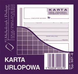 KARTA URLOPOWA 40k. 507-6  .