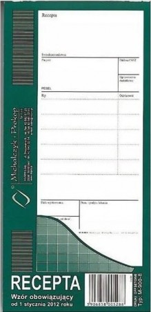 RECEPTA ZWYKŁA MZ/POM-31 M900-8  .