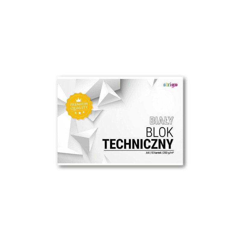 BLOK TECHNICZNY A4 BIAŁY INT BB   .