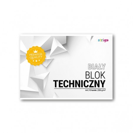 BLOK TECHNICZNY A4 BIAŁY INT BB   .