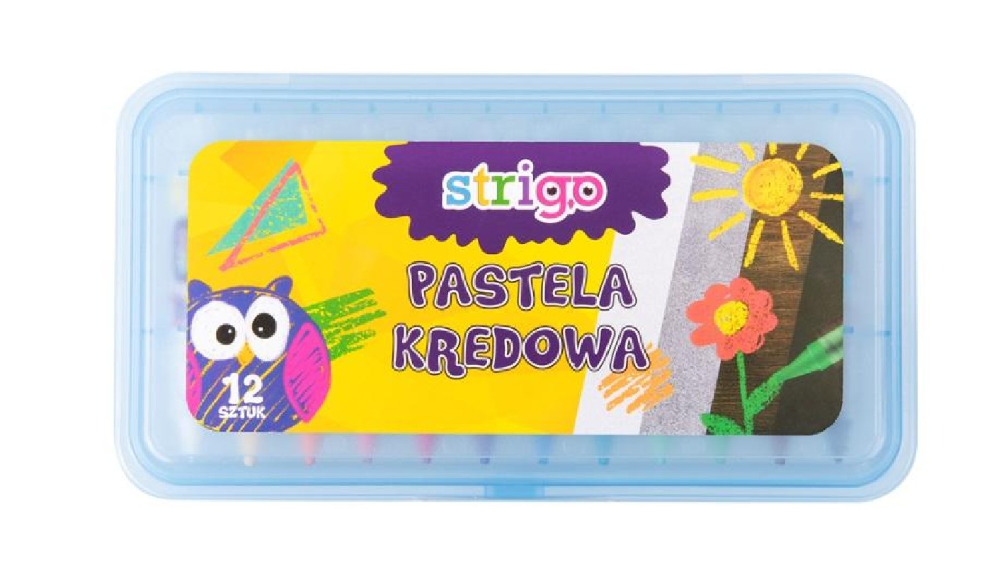 PASTELE SUCHE 12 STRIGO / PASTELA KREDOWA  .