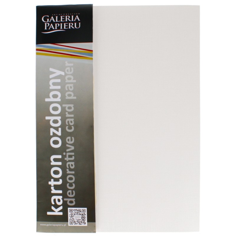 KARTON OZDOBNY HOLLAND DIAM. BIEL A4/20 230g  .