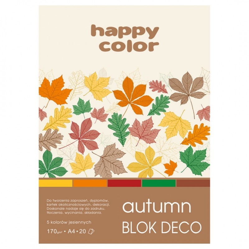 BLOK DECO A4/20/170g AUTUMN/ FOREST   .