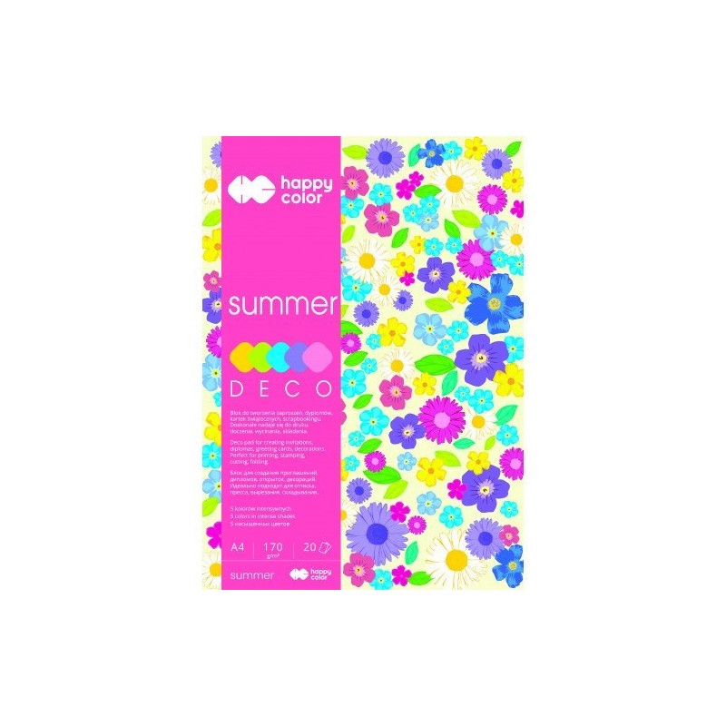 BLOK DECO A4/20/170g SUMMER   .