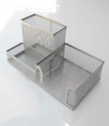 PRZYBORNIK METALOWY SREBRNY...