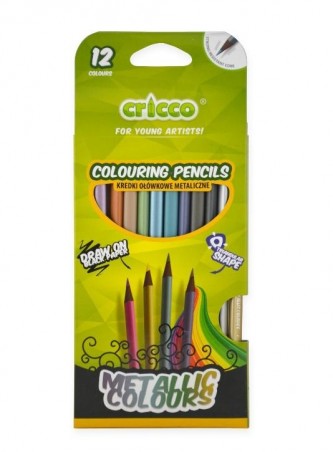 KREDKI CRICCO 12 METALICZNE   .