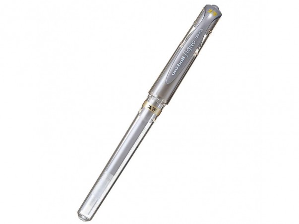 PIÓRO ŻELOWE UNI UM-153 SREBRNE