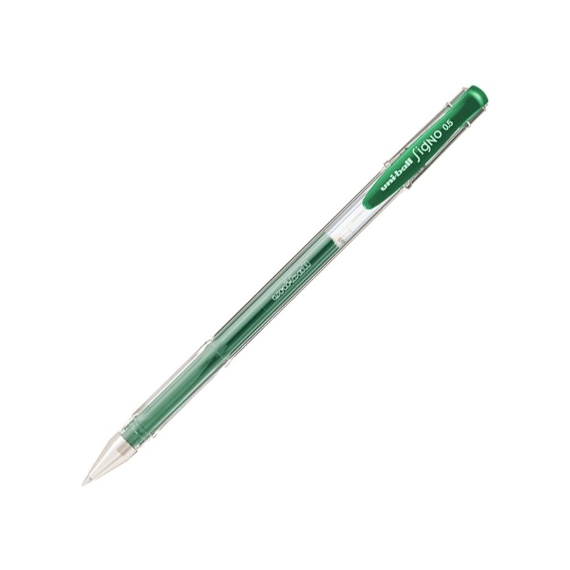 PIÓRO ŻELOWE UNI UM-100 ZIELONE . --