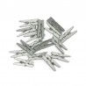 KLAMERKI DREWNIANE 25mm SREBRNE 253032  .