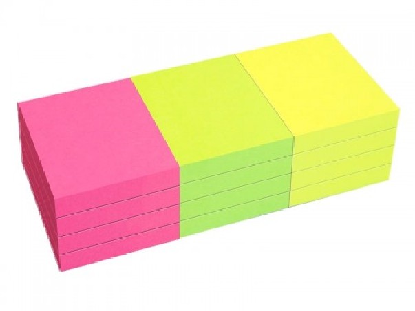 NOTES SAMOPRZ. 40*50 3 kol. 12szt NEON TRES  .