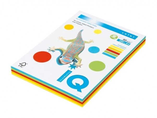 PAPIER KOL.A4 MIX INTENS.IQ 250ark.  .