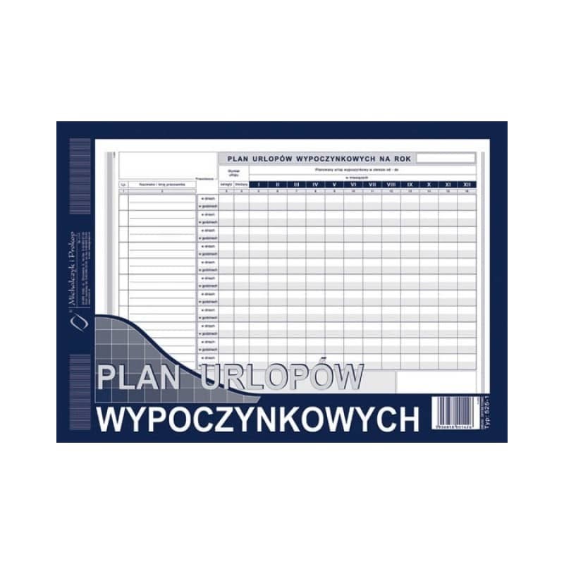PLAN URLOPÓW WYPOCZYNKOWYCH 525-1  .