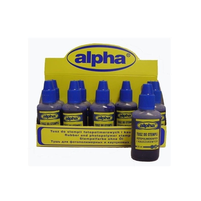 TUSZ DO STEMPLI ALPHA NIEBIESKI  .