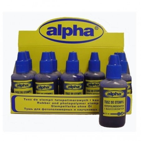 TUSZ DO STEMPLI ALPHA NIEBIESKI  .