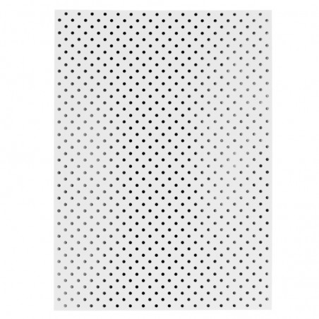 KARTON OZD. METALICZNE KROPKI SREBRN A4/10 190g  .