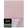 KARTON OZD. METAL. KROPKI RÓŻ MIX A4/12 190g  .