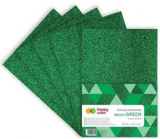 PIANKA A4 5ark BROKAT GREEN HAPPY COLOR  .