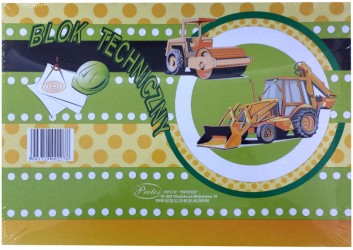 BLOK TECHNICZNY A4 BIA...