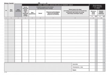 EWID.VAT ZWROTÓW I REKLAM. A4 VU72  .