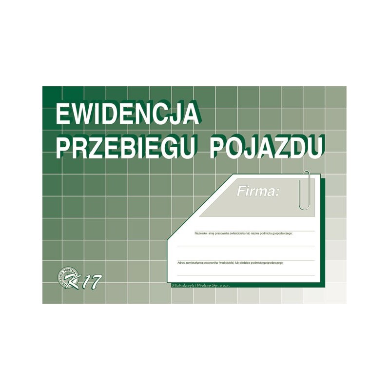 EWID.PRZEBIEGU POJAZDU K17 PRAC.  .