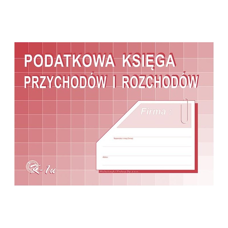 KSIĘGA PRZYCHODÓW I ROZ.A4 K1  .  NOWA