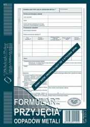 FORMULARZ PRZYJECIA ODPADÓW...