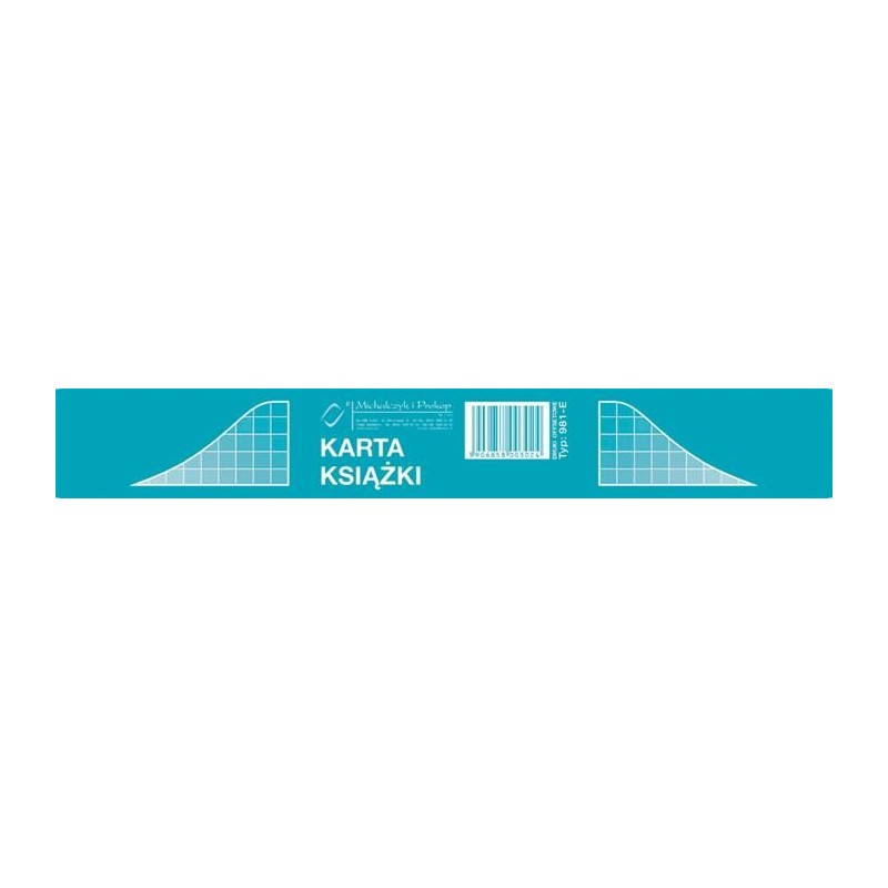 KARTA KSIĄŻKI 981-E 50ark.  .