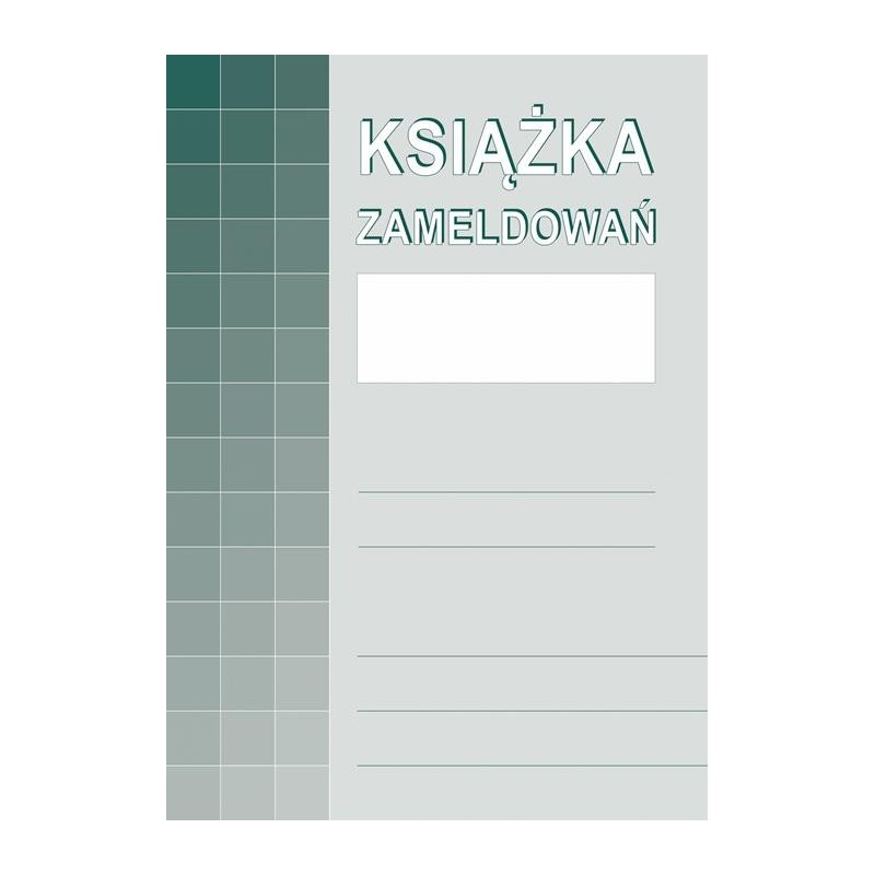 KSIĄŻKA ZAMELDOWAŃ A4 830-1  .