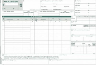 KARTA DROGOWA A4 NUMER. 801-1NR  .
