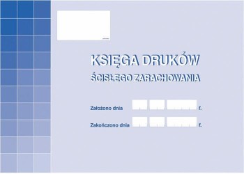 KSIĘGA DRUKÓW ŚCISŁEGO ZARACHOWANA 710-1  .