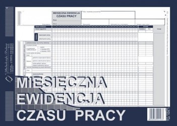 MIESIĘCZNA EWIDENCJA CZASU...