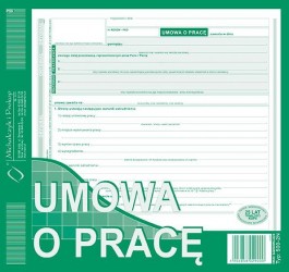 UMOWA O PRACĘ 2/3 A4 500-2N...
