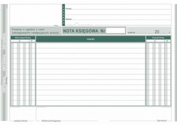 NOTA KSIĘGOWA A5 416-3  .
