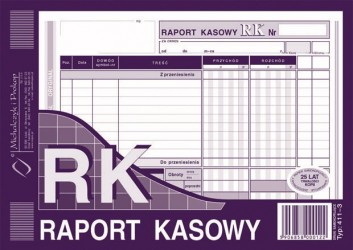 RAPORT KASOWY A5 411-3  .