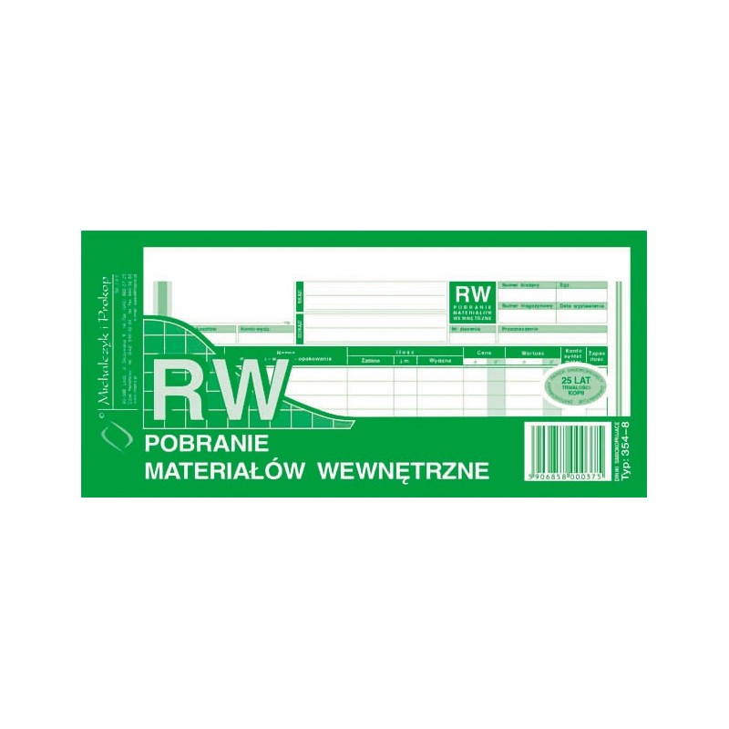 RW 354-8 1/3 A4 WIELOK.  .