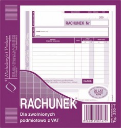 RACHUNEK 230-4 2/3 A5 1+1  .
