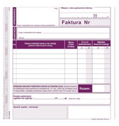 FAKTURA 204-4 2/3 A5 PODATNIK ZWOLN.  .