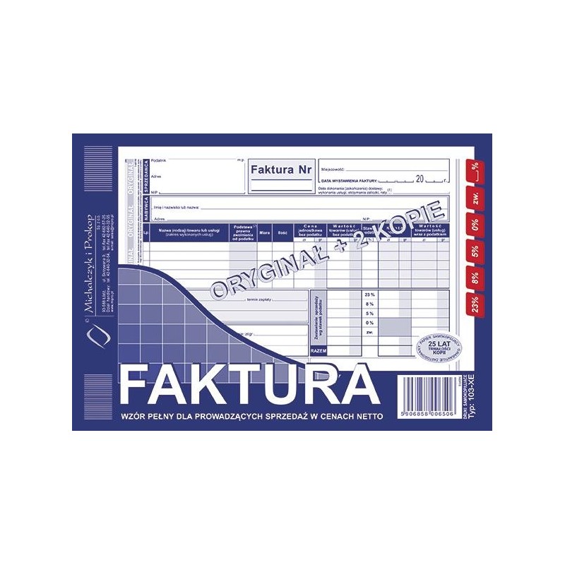FAKTURA 103-XE A5 1+2  .
