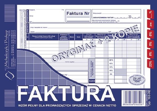 FAKTURA 103-XE A5 1+2  .