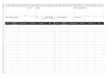 KARTOTEKA MAGAZYNOWA 344-3 50ark.  .