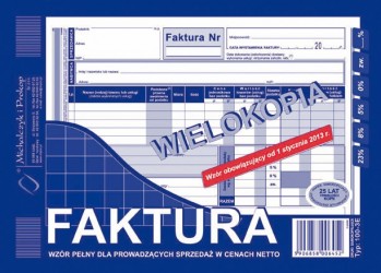 FAKTURA 100-3E A5...