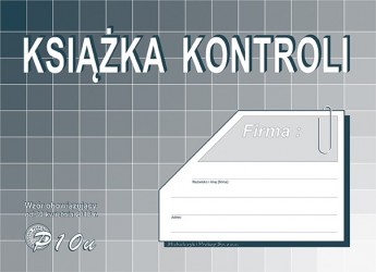KSIĄŻKA KONTROLI A5 P10  .