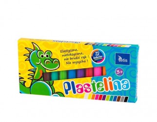 PLASTELINA 12 KOL. TETIS KP001D  .